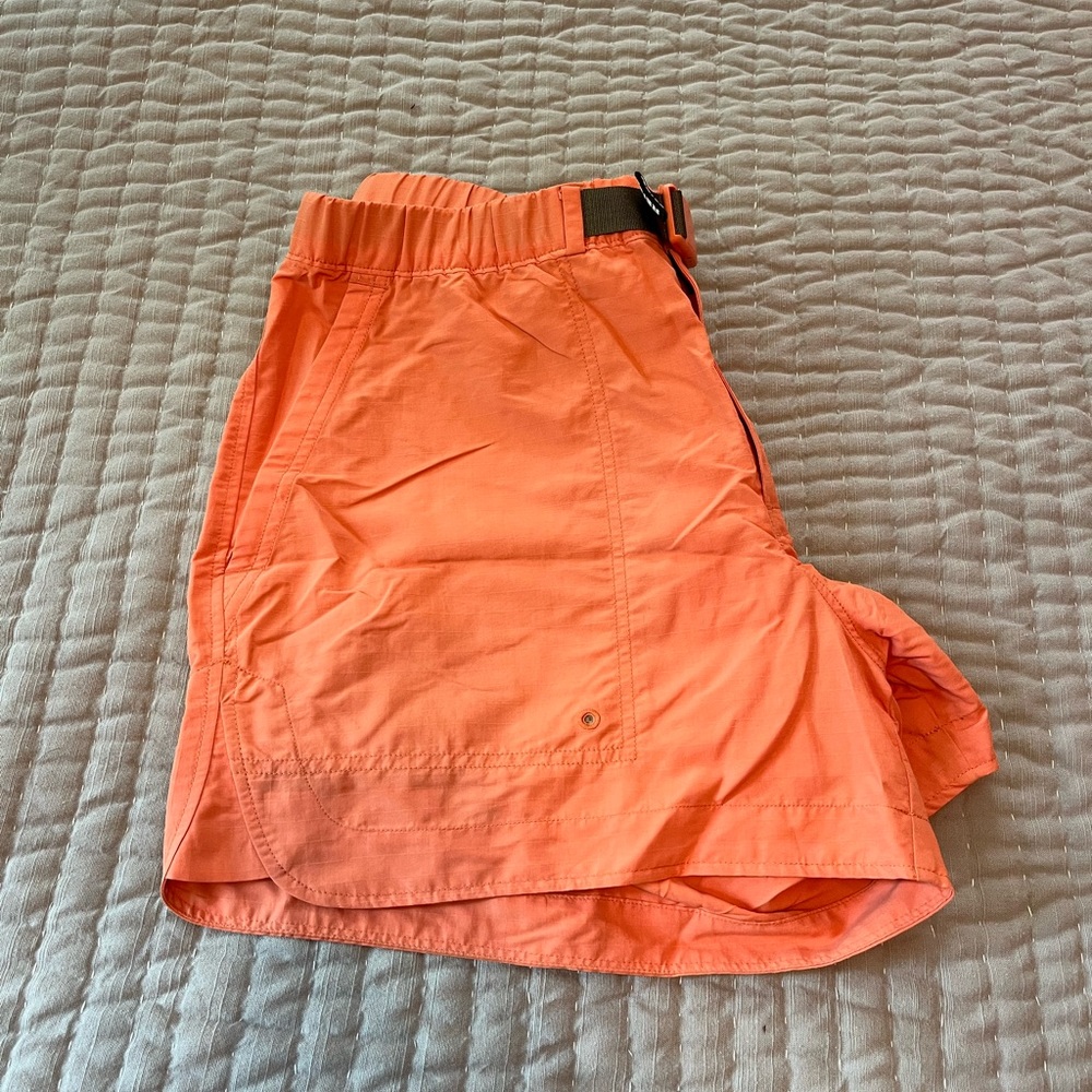 Womens Large REI hiking/ activity shorts- orange
